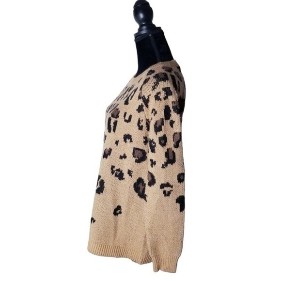 Isabel Maternity Animal‎ Print Crewneck Pullover Sweater Size Small - Picture 2 of 10
